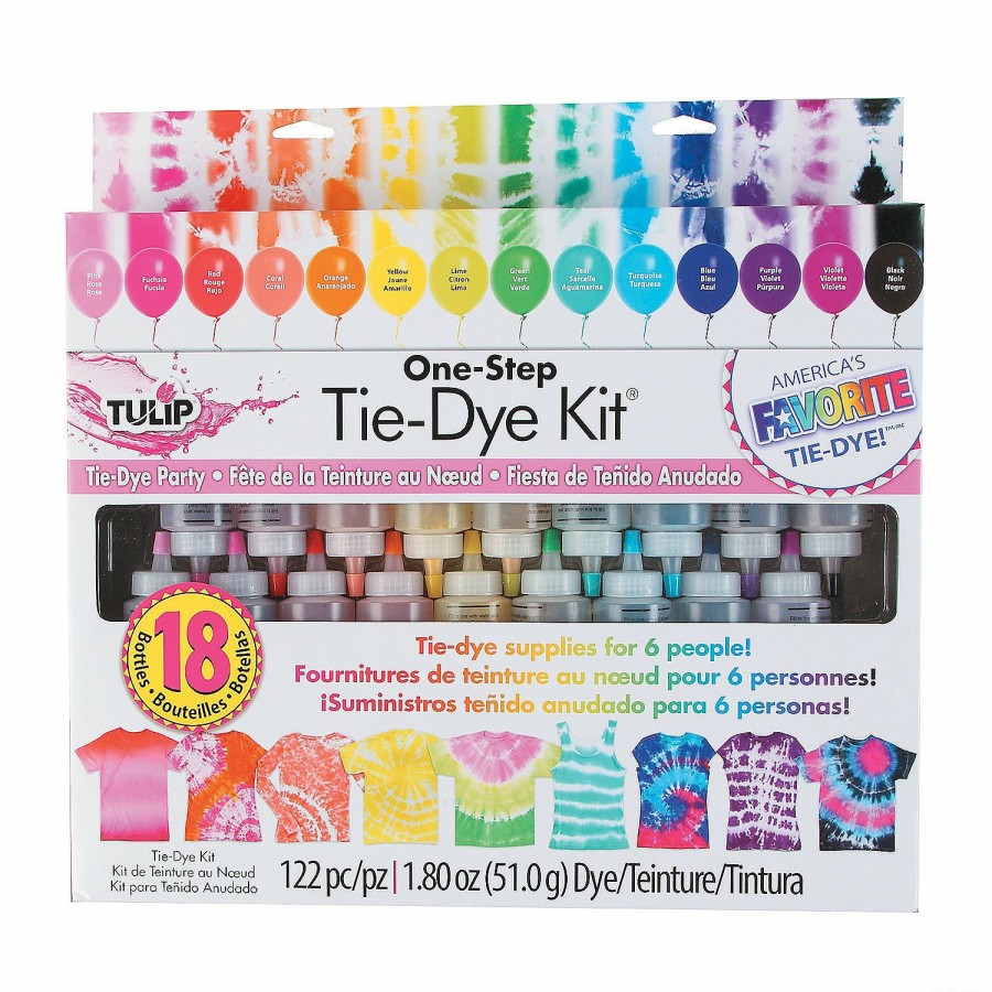 Craft Kits * | Budget Tulip One-Step 18-Color Tie-Dye Boredom Buster Kit