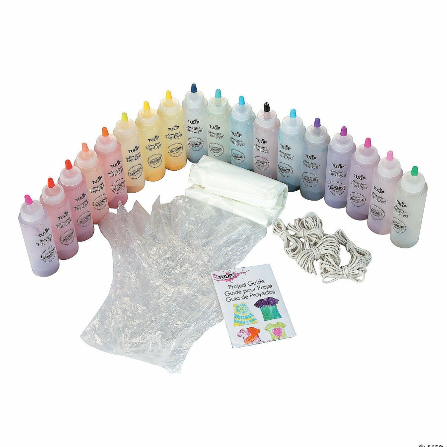 Craft Kits * | Budget Tulip One-Step 18-Color Tie-Dye Boredom Buster Kit