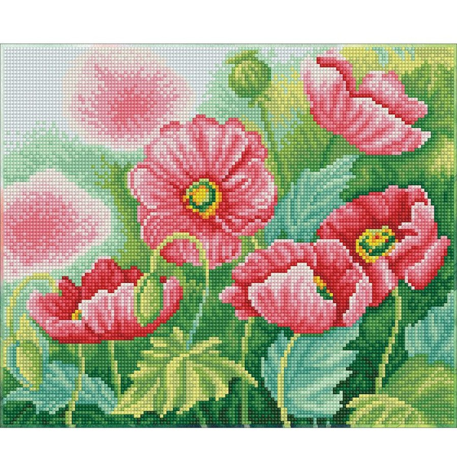 Craft Kits * | Cheap Diamond Dotz Diamond Embroidery Facet Art Kit 11.81 X14.76 -Watercolour Poppies