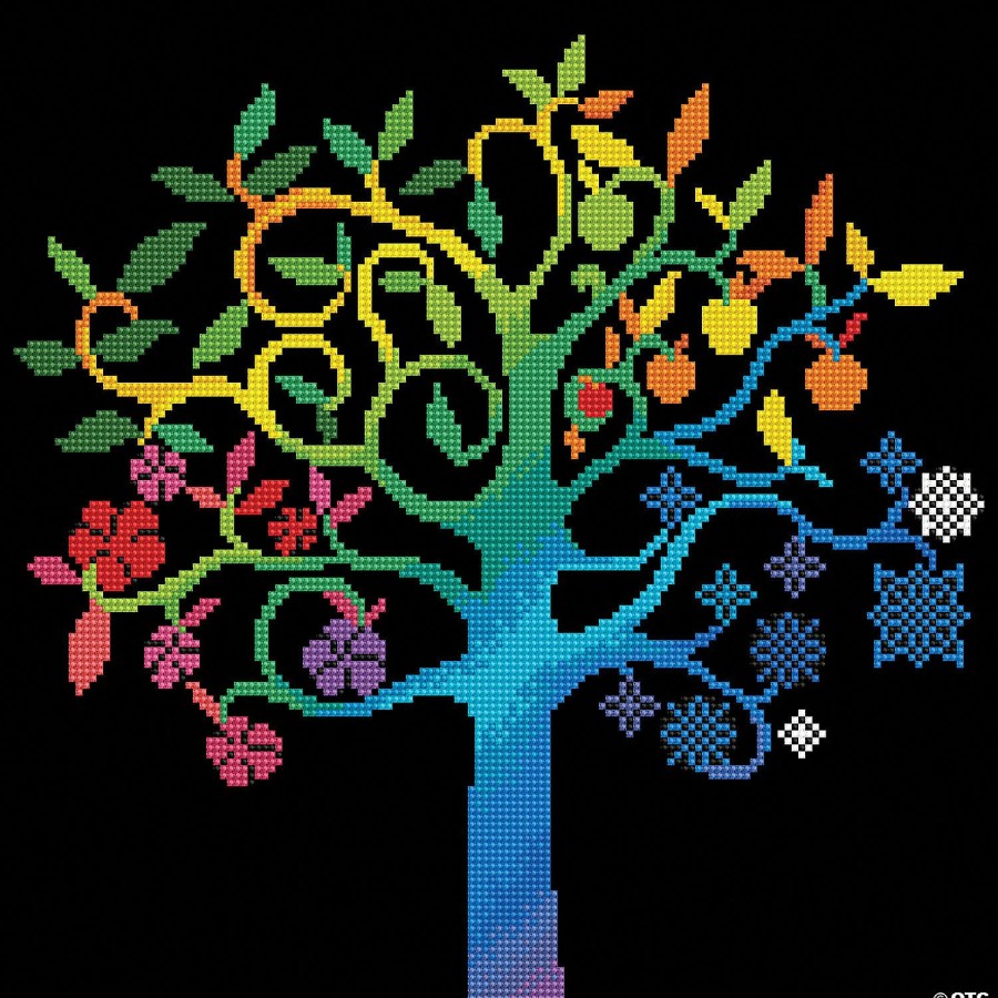 Craft Kits * | New Diamond Dotz Diamond Embroidery Facet Art Kit 16 X16 -Wishing Tree