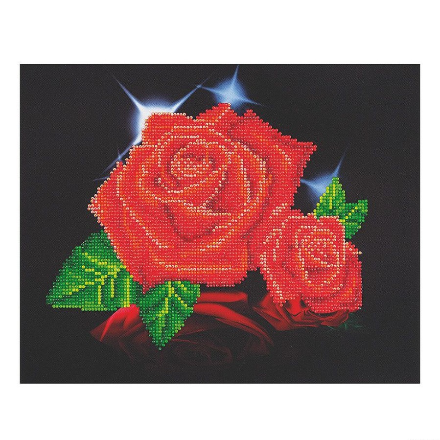 Craft Kits * | New Diamond Dotz-Red Rose Sparkle