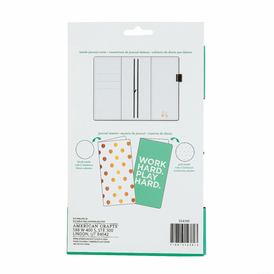 Craft Kits * | Promo American Crafts Black & White Stripe Journal Kit 3 Pc.