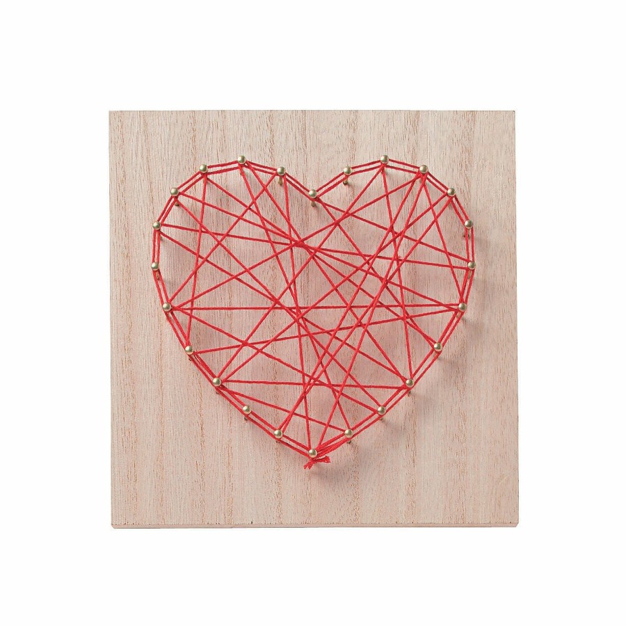 Craft Kits * | Wholesale Heart String Art Craft