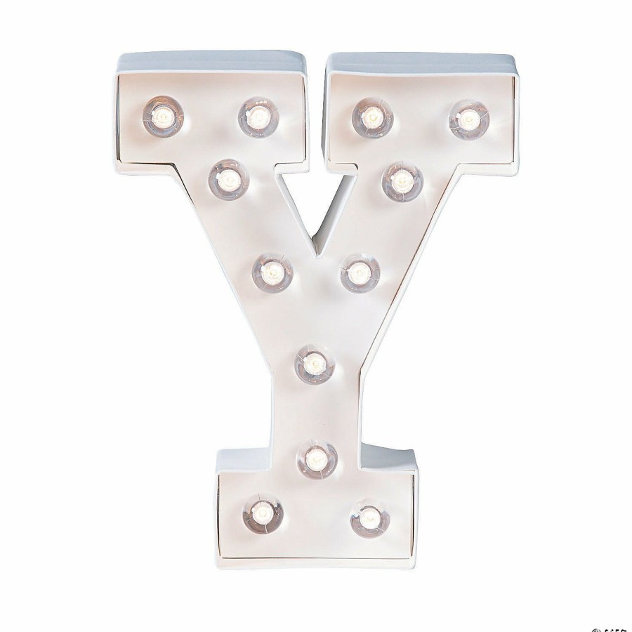 Adult Crafts * | Wholesale Diy Letter "Y" Marquee Light-Up Kit Makes 1