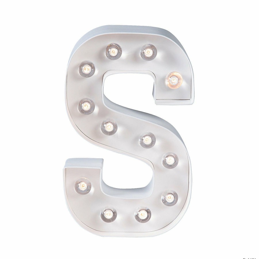 Adult Crafts * | Outlet Diy Letter "S" Marquee Light-Up Kit Makes 1