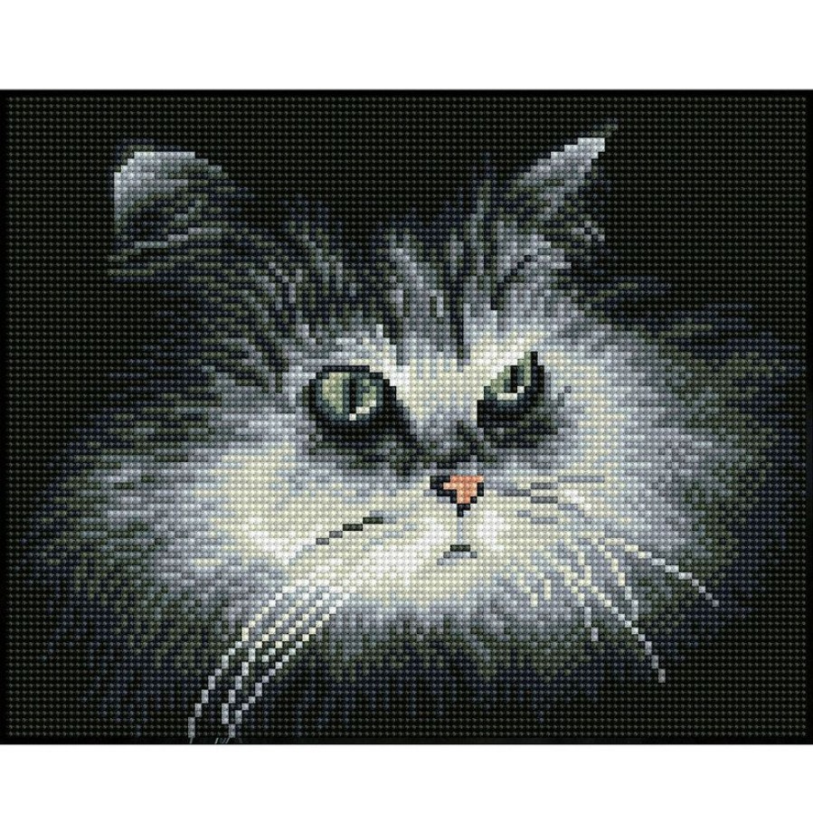 Craft Kits * | Promo Diamond Dotz Diamond Embroidery Facet Art Kit 9.8 X12.6 -Shadow Cat