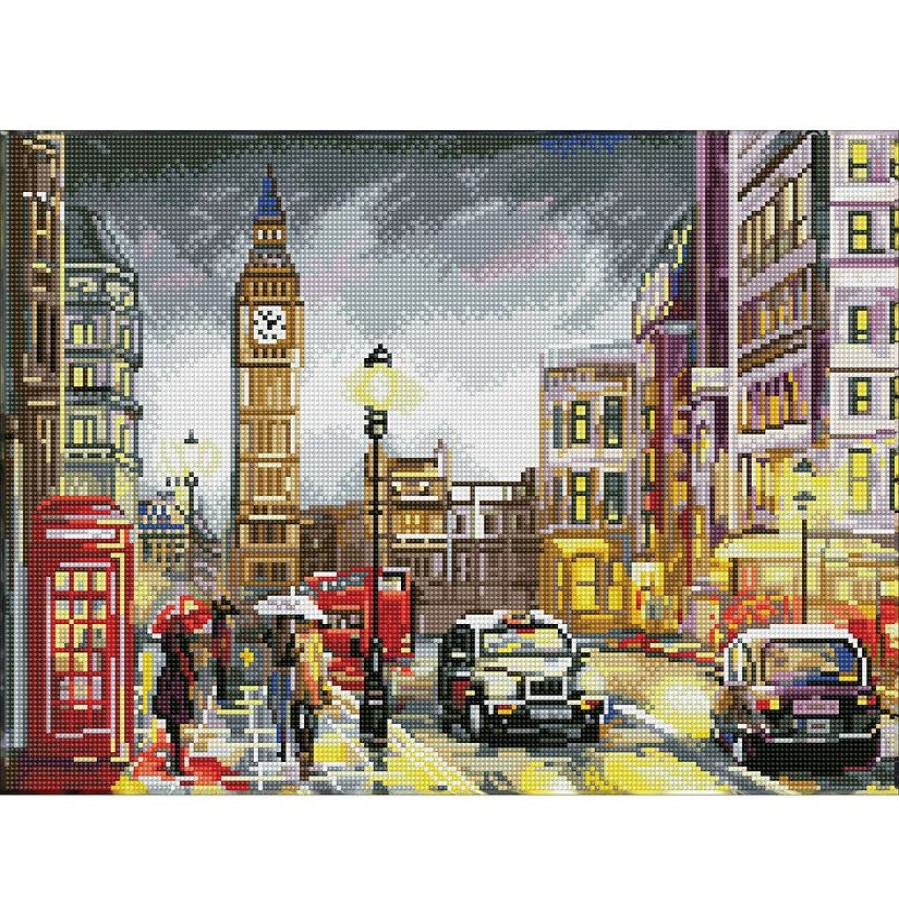 Craft Kits * | Discount Diamond Dotz Diamond Embroidery Facet Art Kit 14.57 X20.28 -London Scene