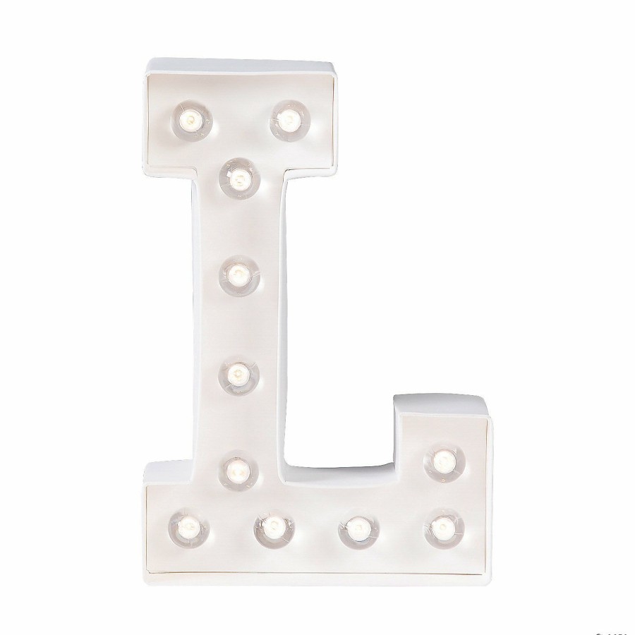 Adult Crafts * | Flash Sale Diy Letter "L" Marquee Light-Up Kit Makes 1