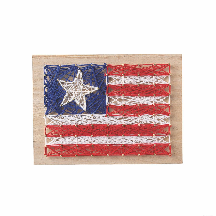 Craft Kits * | Brand New Patriotic String Art Craft