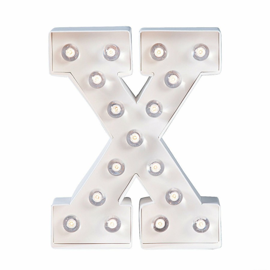 Adult Crafts * | Discount Diy Letter "X" Marquee Light-Up Kit Makes 1