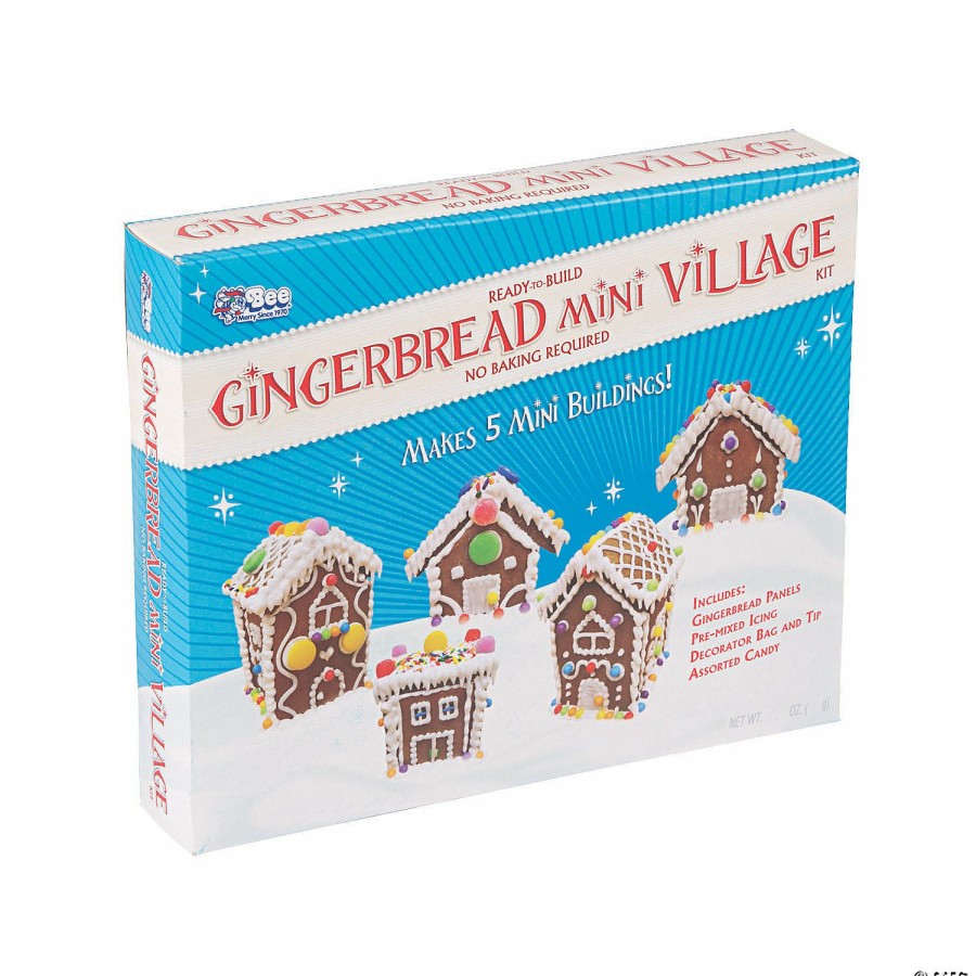 Craft Kits * | Best Deal Gingerbread Mini Village Kit 5 Pc.