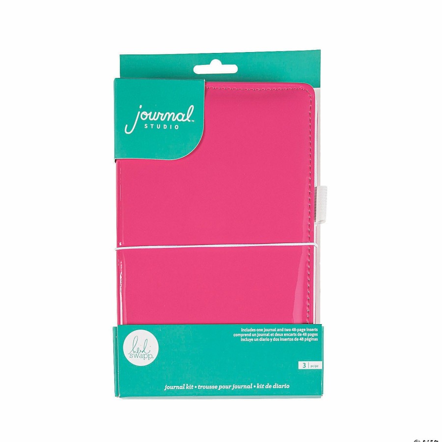 Craft Kits * | Best Sale American Crafts Hot Pink Journal Kit 3 Pc.