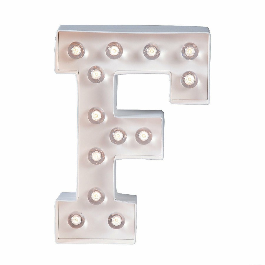 Adult Crafts * | New Diy Letter "F" Marquee Light-Up Kit Makes 1