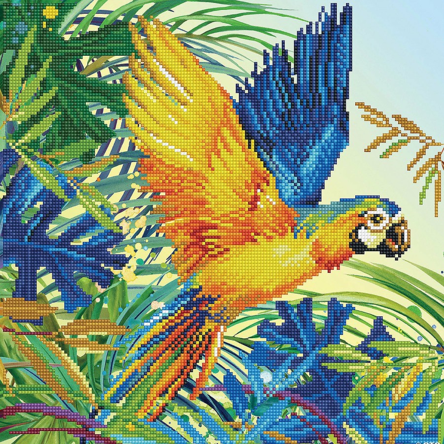 Craft Kits * | Budget Diamond Dotz Diamond Embroidery Facet Art Kit 16 X16 -Tropical Majesty