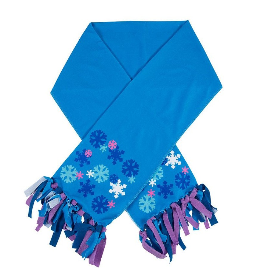 Craft Kits * | Top 10 Fleece Snowflake Scarf Kit Makes 6