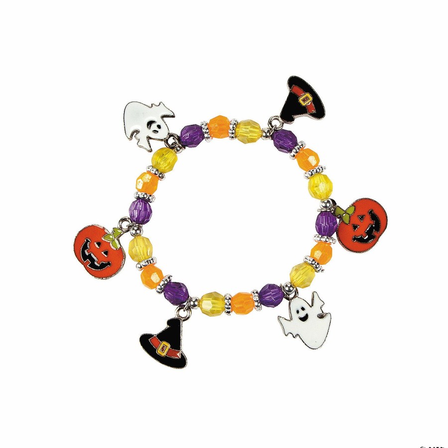 Craft Kits * | Brand New Halloween Charm Bracelet Craft Kit Makes 12