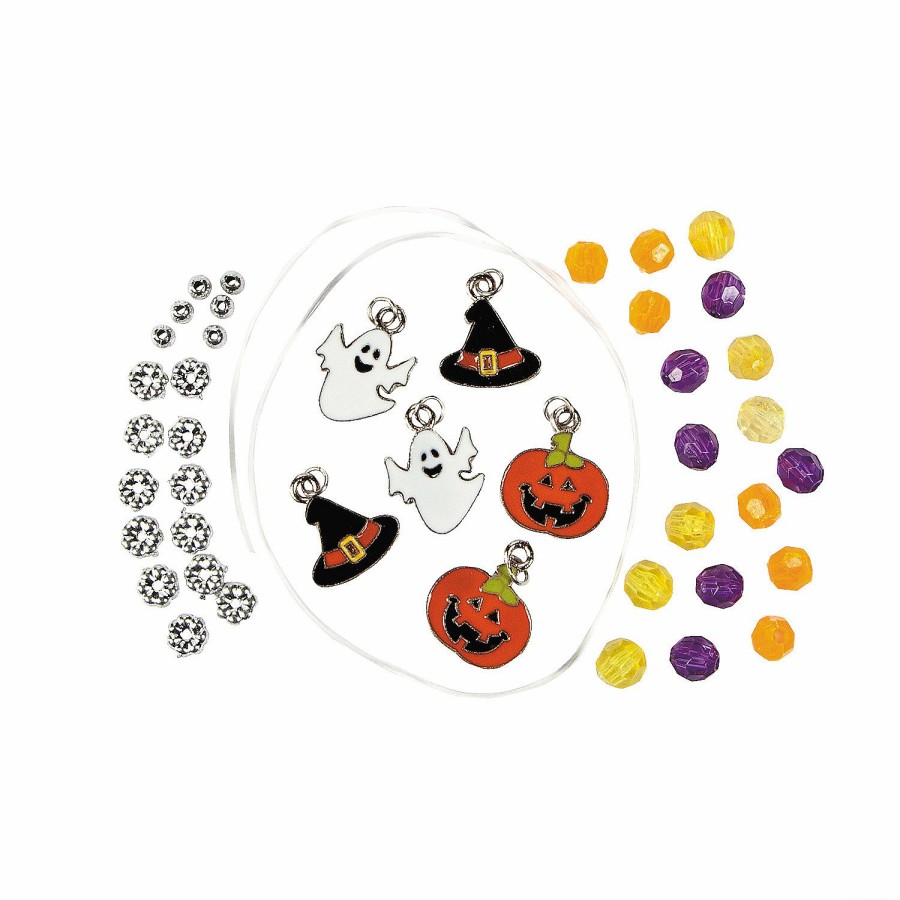 Craft Kits * | Brand New Halloween Charm Bracelet Craft Kit Makes 12