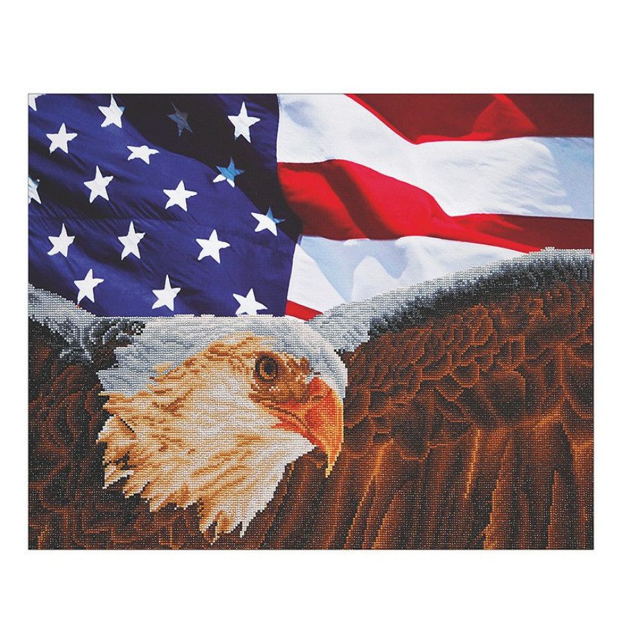 Craft Supplies * | Buy Diamond Dotz Diamond Facet Art Kit Bald Eagle & Flag