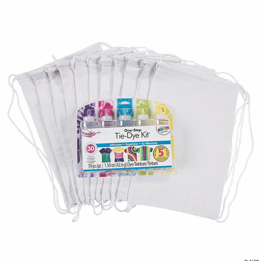 Craft Kits * | Deals Tie-Dye Drawstring Bag Kit