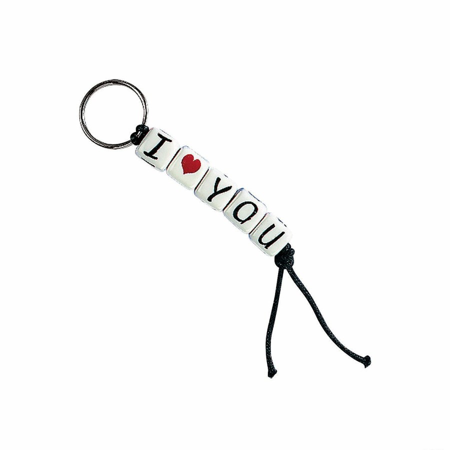 Craft Kits * | Best Reviews Of "I Love You" Key Chain Craft Kit Makes 12