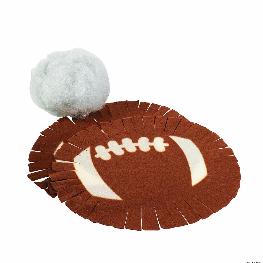 Craft Kits * | Budget Football Tied Pillow Craft Kit Makes 6