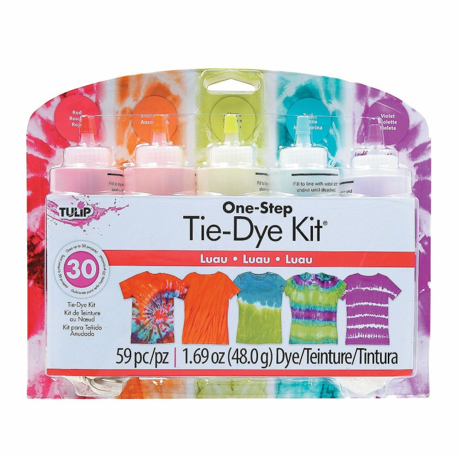 Craft Kits * | New Tulip One-Step 5-Color Luau Tie-Dye Kit