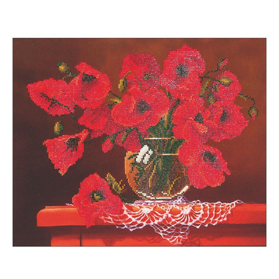 Craft Kits * | Brand New Diamond Dotz-Red Poppies